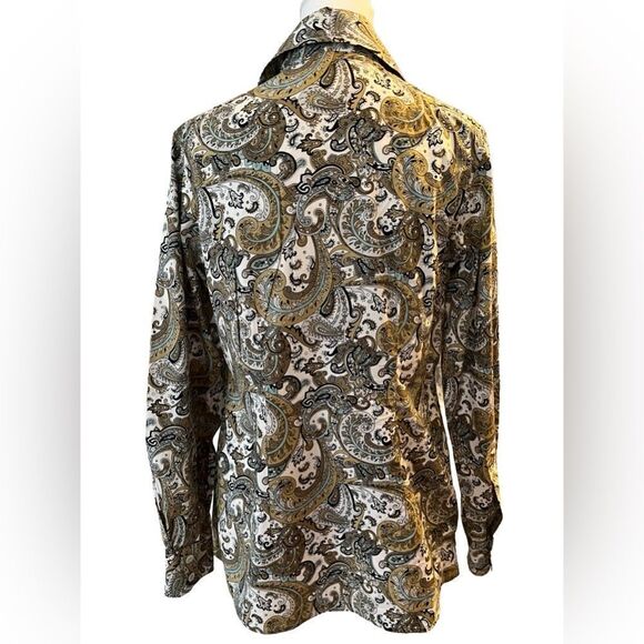 Tommy Bahama button front paisley design shirt size 4 - Picture 4 of 7